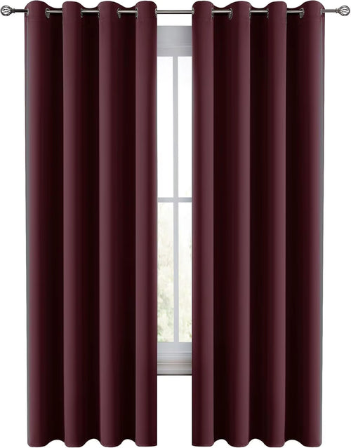 Lux Decor Collection Premium Blackout Curtains 84 Inch Length Long 2 Panels Set - Thermal Insulated Room Darkening Curtains
