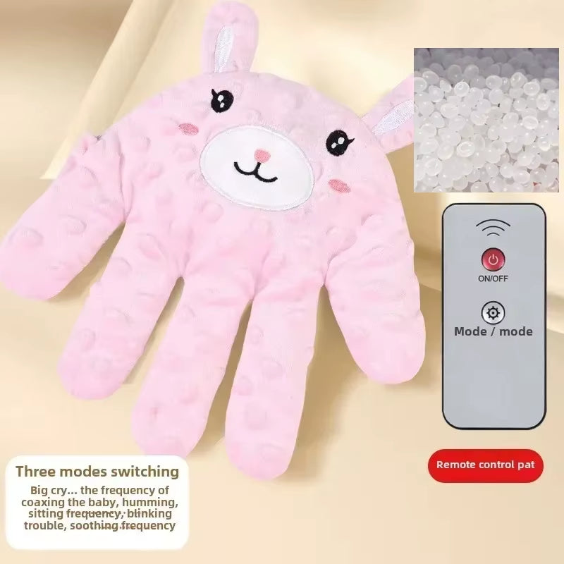 Soothing Palm Sleep Pillow for Babies - Heated Remote Control Sleep Pad for Newborn Comfort